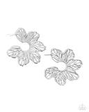 Paparazzi "Floral Fame" Silver Post Earrings Paparazzi Jewelry