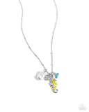 Paparazzi "Seahorse Shimmer" Yellow Necklace & Earring Set Paparazzi Jewelry