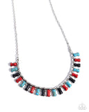 Paparazzi "Stony Shimmer" Red Necklace & Earring Set Paparazzi Jewelry