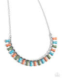 Paparazzi "Stony Shimmer" Blue Necklace & Earring Set Paparazzi Jewelry