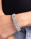 Paparazzi "Gasp-Worthy Glitter" Blue Bracelet Paparazzi Jewelry