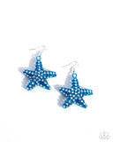 Paparazzi "Skilled Starfish" Blue Earrings Paparazzi Jewelry