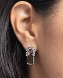 Paparazzi "Safety Pin Secret" Black Post Earrings Paparazzi Jewelry