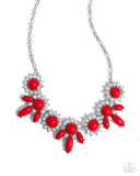 Paparazzi "Flair for the Feminine" Red Necklace & Earring Set Paparazzi Jewelry