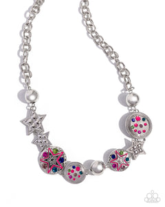 Paparazzi PREORDER "Starry Shopaholic" Pink Necklace & Earring Set Paparazzi Jewelry