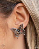 Paparazzi "High and FLIGHTY" Silver Fashion Fix Post Earrings Paparazzi Jewelry