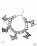 Paparazzi "Aerial Ambience" Silver Fashion Fix Bracelet Paparazzi Jewelry