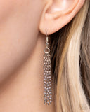 Paparazzi "Leafy Layover" White Necklace & Earring Set Paparazzi Jewelry