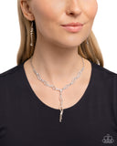 Paparazzi "Decadent Dedication" White Necklace & Earring Set Paparazzi Jewelry