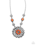 Paparazzi "Ornate Opinion" Orange Necklace & Earring Set Paparazzi Jewelry