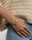 Paparazzi "Earthy Estate" Yellow Bracelet Paparazzi Jewelry