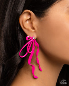 Paparazzi "Trendy Tapestry" Pink Post Earrings Paparazzi Jewelry