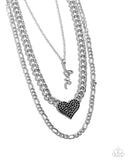 Paparazzi "Luxurious Love" Black Necklace & Earring Set Paparazzi Jewelry