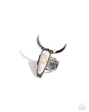 Paparazzi "Longhorn Luxe" White Ring Paparazzi Jewelry