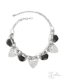 Paparazzi "Determined" Black 2024 Zi Collection Necklace & Earring Set Paparazzi Jewelry