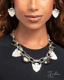 Paparazzi "Determined" Black 2024 Zi Collection Necklace & Earring Set Paparazzi Jewelry