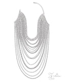 Paparazzi "Extravagant" White 2024 Zi Collection Necklace & Earring Set Paparazzi Jewelry