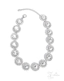 Paparazzi "Sincere" White 2024 Zi Collection Necklace & Earring Set Paparazzi Jewelry