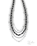 Paparazzi "Nostalgic" Silver 2024 Zi Collection Necklace & Earring Set Paparazzi Jewelry