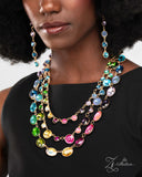 Paparazzi "Elated" Multi 2024 Zi Collection Necklace & Earring Set Paparazzi Jewelry