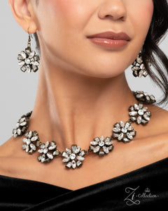 Paparazzi "Compelling" Brass 2024 Zi Collection Necklace & Earring Set Paparazzi Jewelry