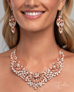 Paparazzi "Endearing" Copper 2024 Zi Collection Necklace & Earring Set Paparazzi Jewelry