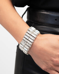 Paparazzi "Ambitious Arrangement" White Zi Collection Bracelet Paparazzi Jewelry