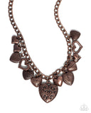 Paparazzi "Heart Hangout" Copper Necklace & Earring Set Paparazzi Jewelry