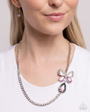 Paparazzi "Fluttering Finesse" Pink Necklace & Earring Set Paparazzi Jewelry