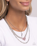 Paparazzi "Luxurious Love" Pink Necklace & Earring Set Paparazzi Jewelry