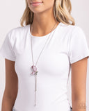 Paparazzi "Focused Flutter" Pink Necklace & Earring Set Paparazzi Jewelry