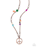 Paparazzi "Peaceful Playtime" Copper Necklace & Earring Set Paparazzi Jewelry