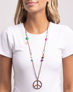 Paparazzi "Peaceful Playtime" Copper Necklace & Earring Set Paparazzi Jewelry