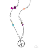 Paparazzi "Peaceful Playtime" Purple Necklace & Earring Set Paparazzi Jewelry