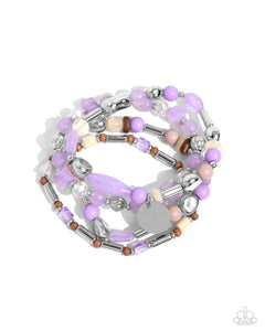 Paparazzi "Cloudy Chic" Purple Bracelet Paparazzi Jewelry
