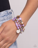 Paparazzi "Cloudy Chic" Purple Bracelet Paparazzi Jewelry