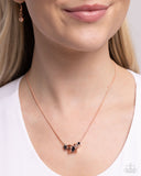 Paparazzi "Low-Key Layers" Copper Necklace & Earring Set Paparazzi Jewelry