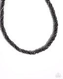 Paparazzi "Candid Coils" Black Necklace & Earring Set Paparazzi Jewelry