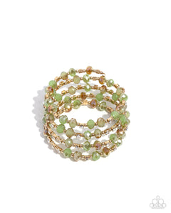Paparazzi "Refined Reality" Green Bracelet Paparazzi Jewelry
