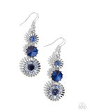 Paparazzi "Dedicated Dalliance" Blue Earrings Paparazzi Jewelry