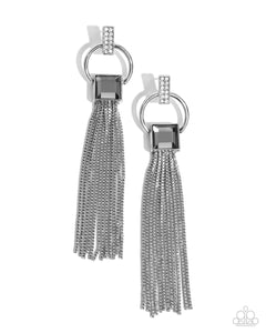 Paparazzi "Softly Streamlined" Silver Post Earrings Paparazzi Jewelry