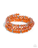 Paparazzi "Cultured Cause" Orange Bracelet Paparazzi Jewelry