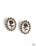 Paparazzi "Rosy Relic" Brass Post Earrings Paparazzi Jewelry