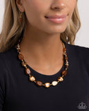 Paparazzi "Spotted Safari" Brown Necklace & Earring Set Paparazzi Jewelry