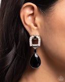 Paparazzi "In ARCHING Order" Black Post Earrings Paparazzi Jewelry