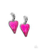 Paparazzi "Glossy Goodwill" Pink Post Earrings Paparazzi Jewelry