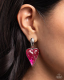 Paparazzi "Glossy Goodwill" Pink Post Earrings Paparazzi Jewelry