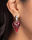 Paparazzi "Glossy Goodwill" Red Post Earrings Paparazzi Jewelry