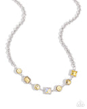 Paparazzi "Bejeweled Bravado" Yellow Necklace & Earring Set Paparazzi Jewelry