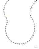 Paparazzi "Chiseled Candidate" Blue Necklace & Earring Set Paparazzi Jewelry